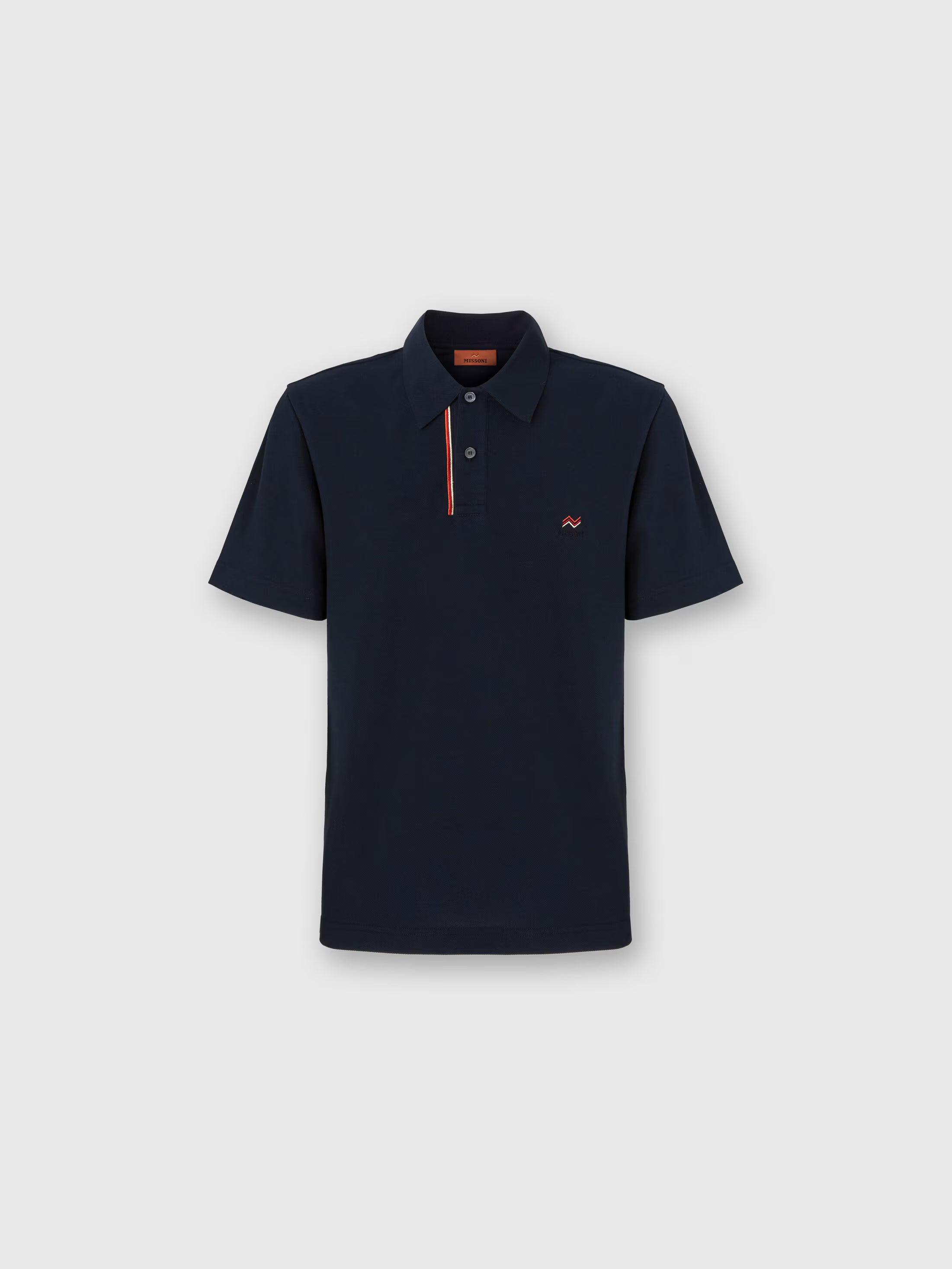 Missoni Short Sleeve Logo Polo - Navy